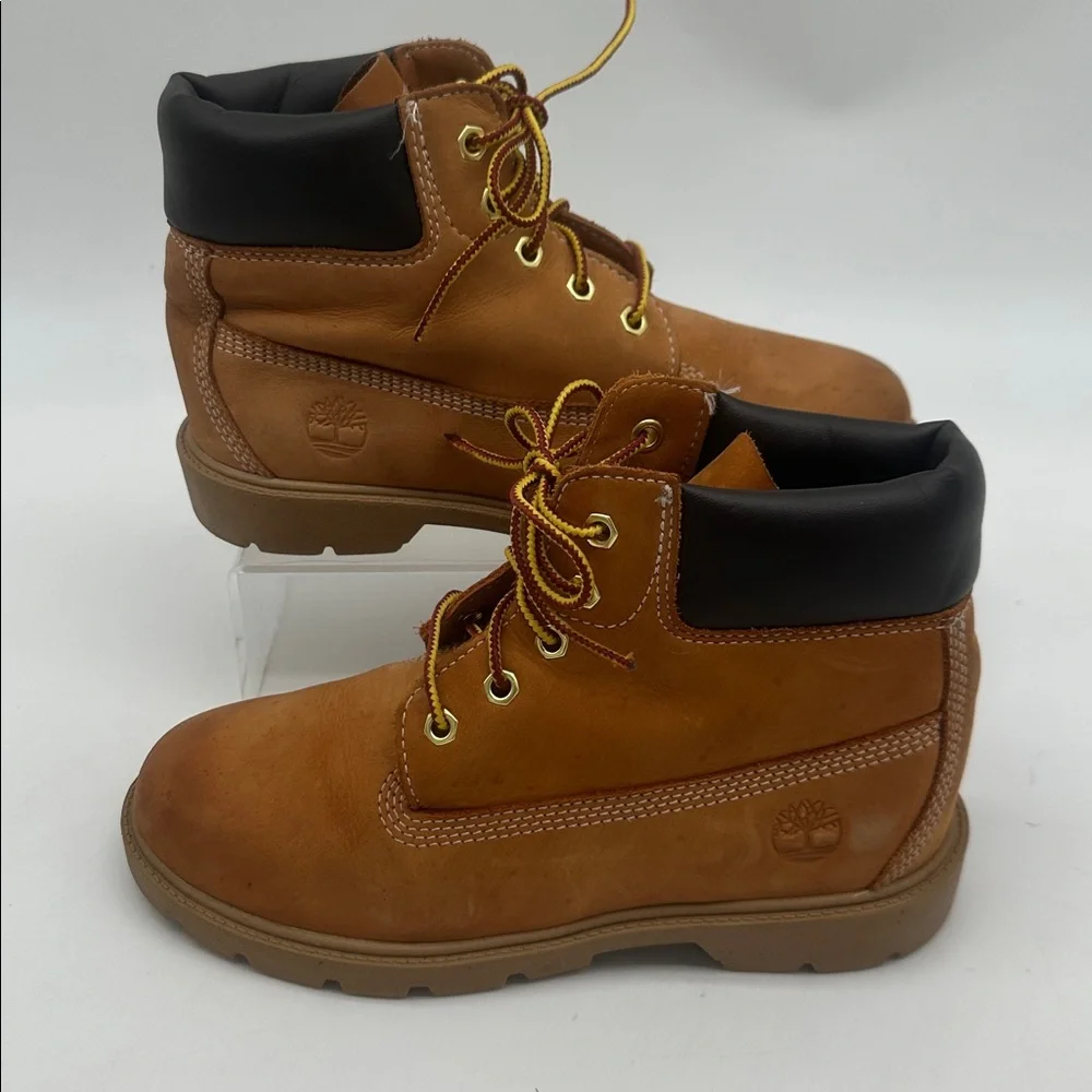 Timberland 6-Inch Youth Shoes Boots Size 3 Boys Wheat Premium Waterproof 10760